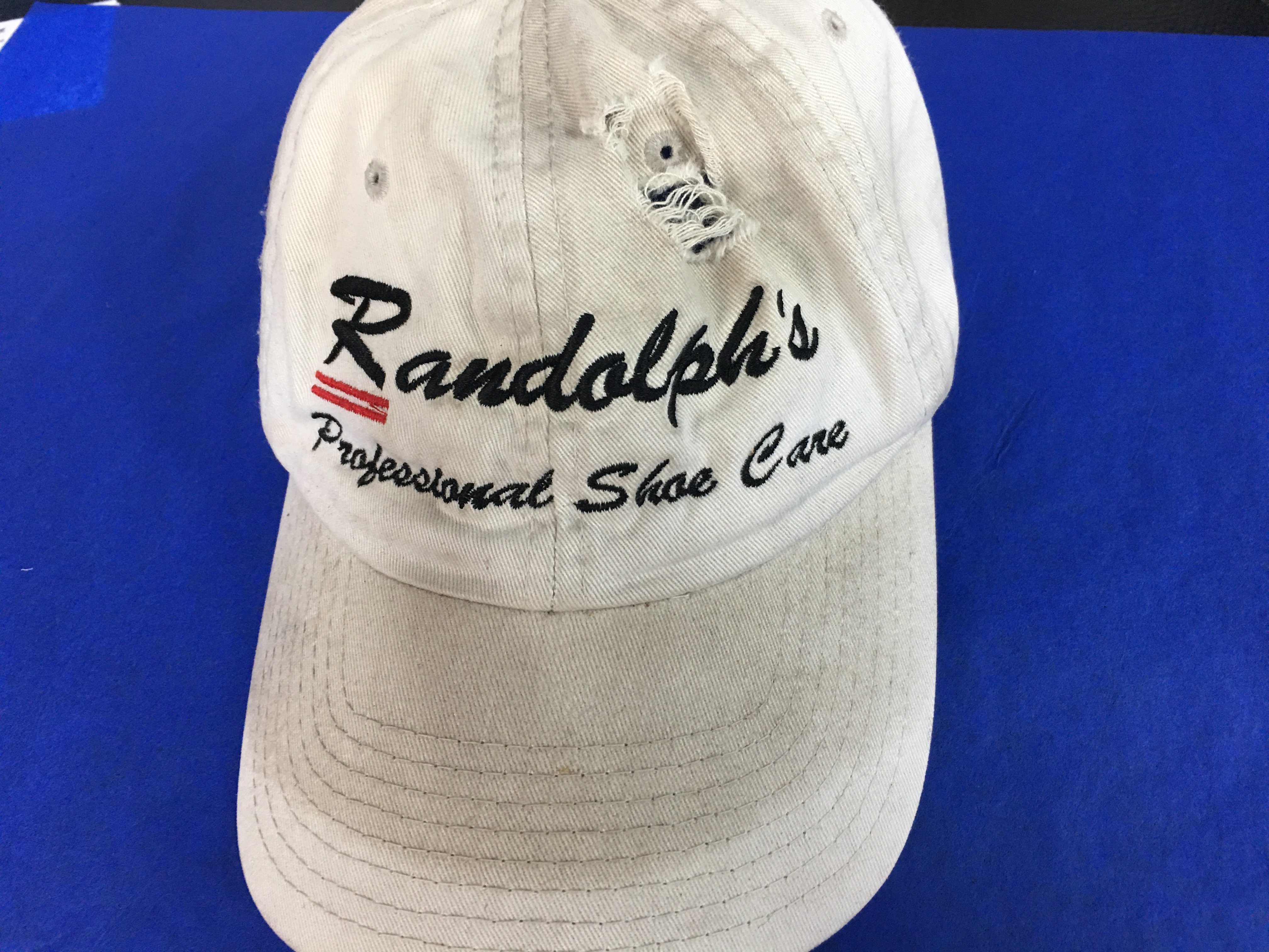 Randolph's Professional Shoe Care branded cap